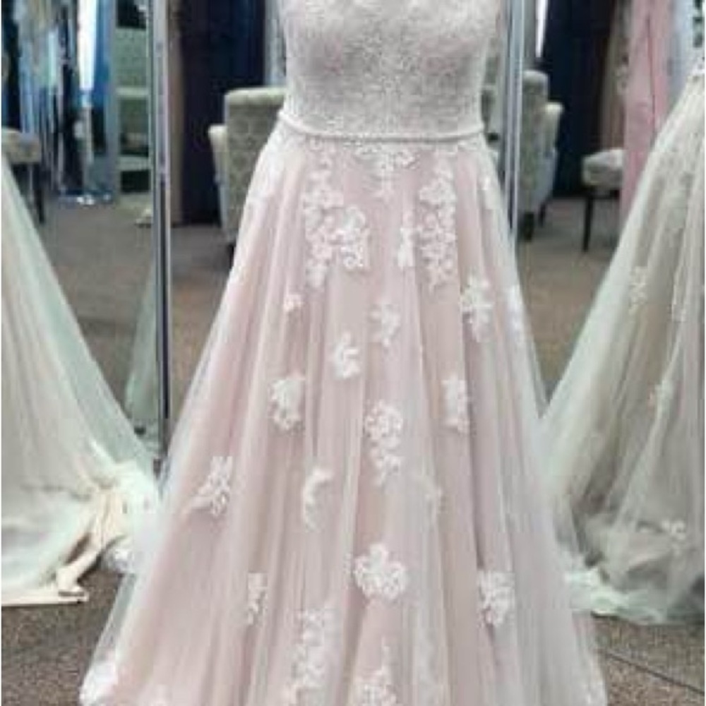Stella McCartney Ivory Lace over Sable Satin Wedding Dress